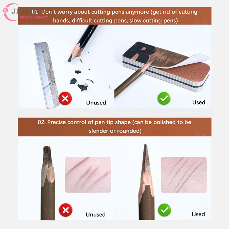 Beauty Makeup Tool - Professional Eyebrow Pencil Sharpener Sandpaper Grinding