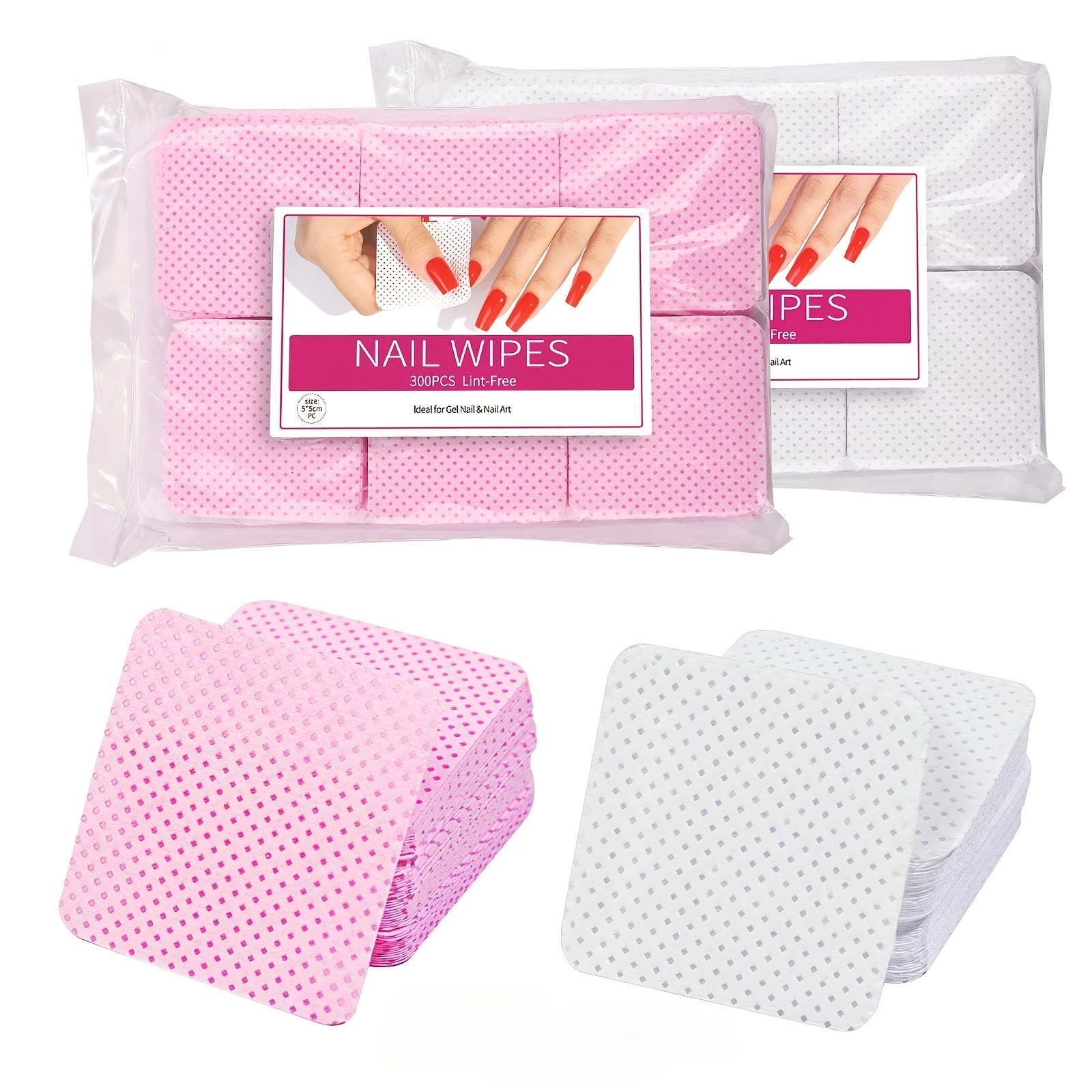 Beauty Makeup Tool - 600pcs/2bag Hairless Nail Polish Makeup Remover