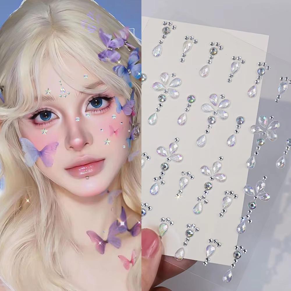 Beauty Gems Makeup - 1 Sheet 3D Aurora Crystal Rhinestone