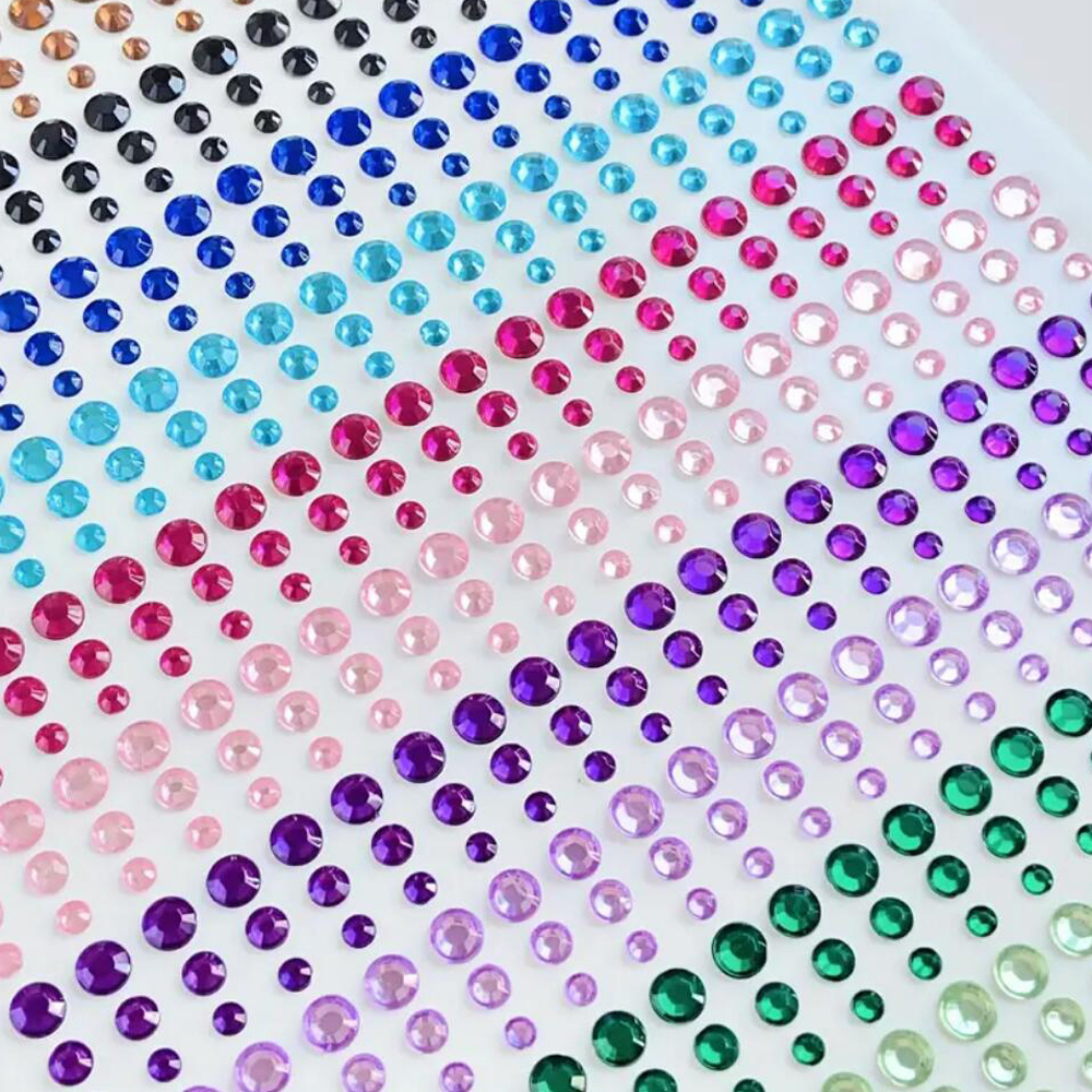 900PCS Self Adhesive Rhineston - Beauty Gems Makeup recension och pris