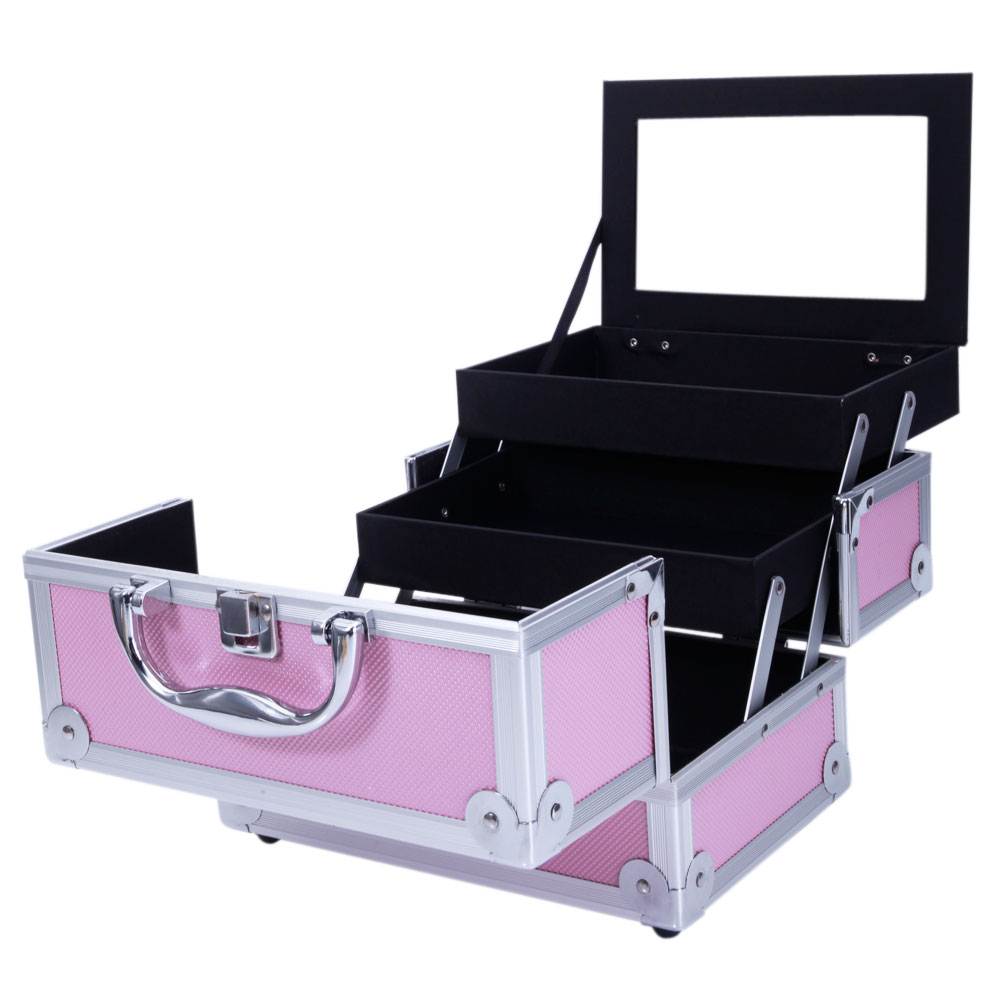 Pink Aluminum Alloy Makeup Cas - Beauty Makeup Women recension och pris