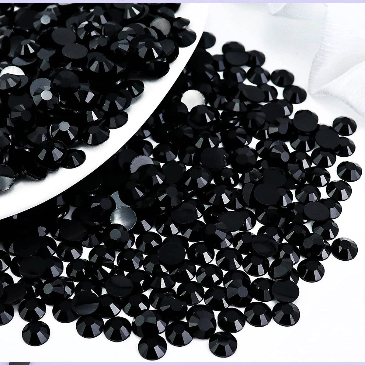 6000PCS Black Resin Rhinestone - Beauty Gems Makeup recension och pris
