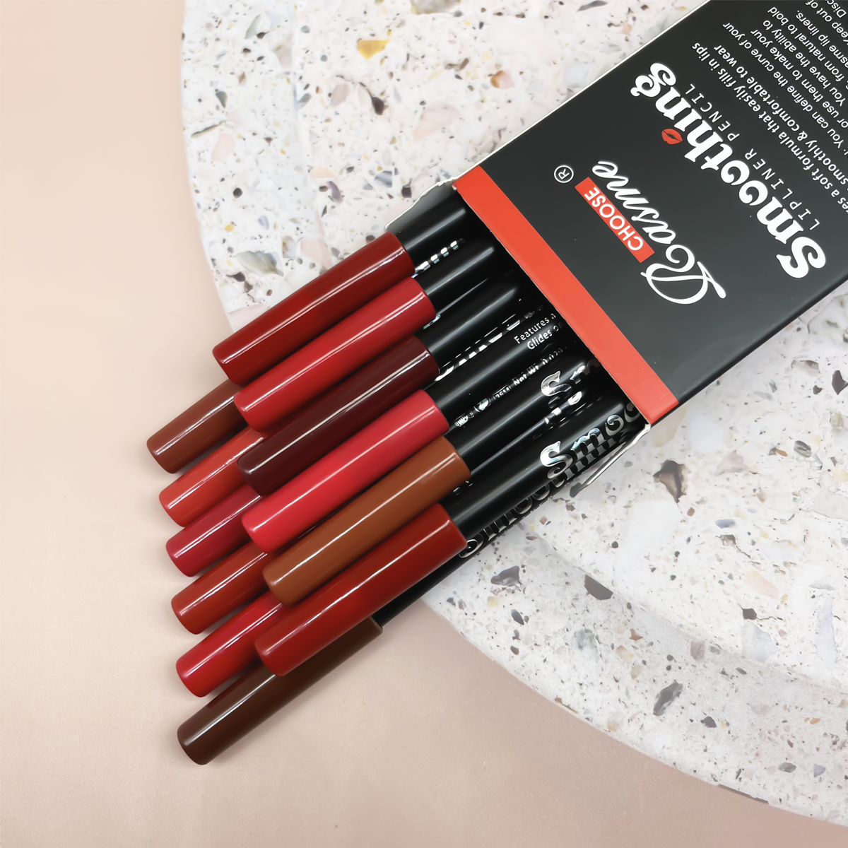 12 Color Nude Matte Lipstick P - Lip Liner Pencil recension och pris