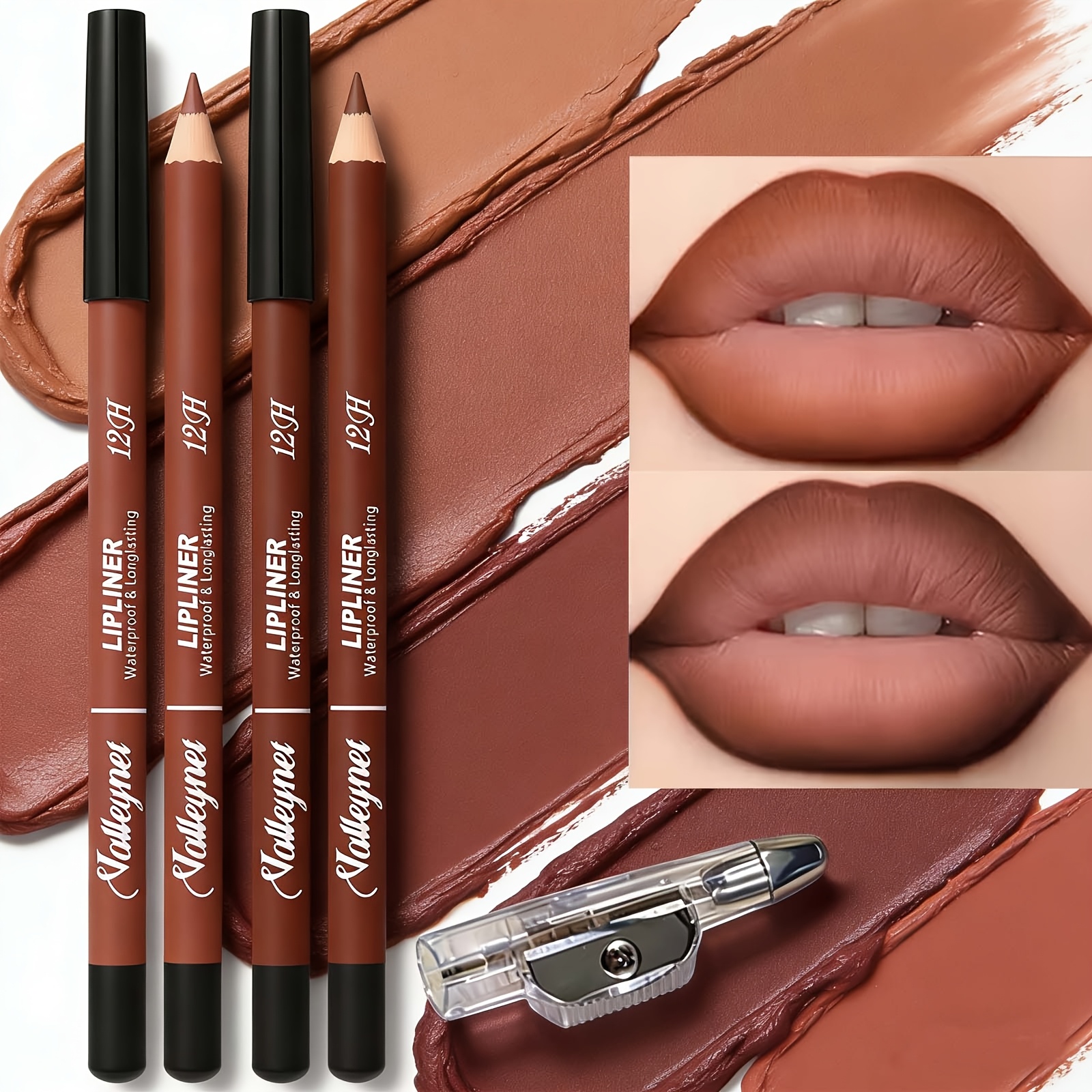 2 Lipliner Pens+1 Pencil Sharp - Lip Liner Pencil recension och pris