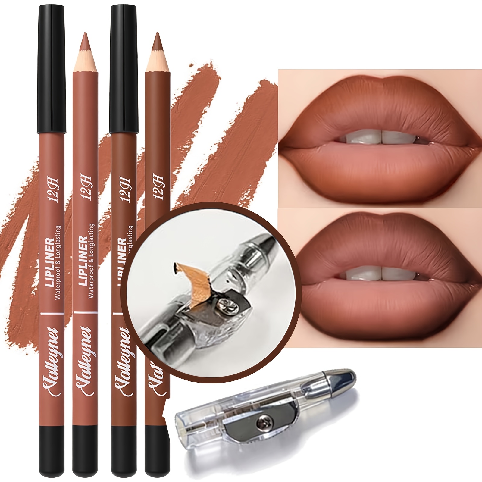 2 Lipliner Pens+1 Pencil Sharp - Lip Liner Pencil recension och pris