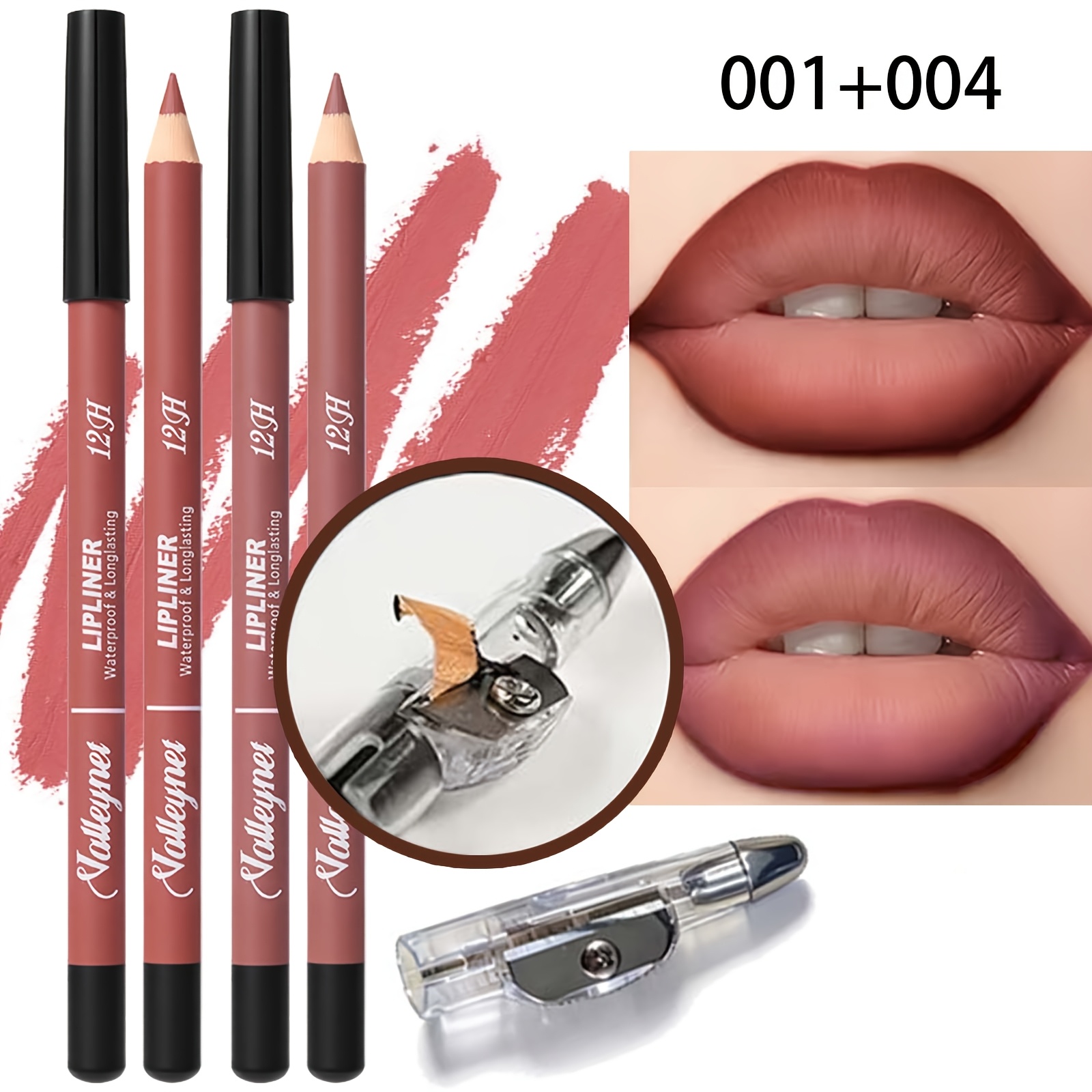 2 Lipliner Pens+1 Pencil Sharp - Lip Liner Pencil recension och pris