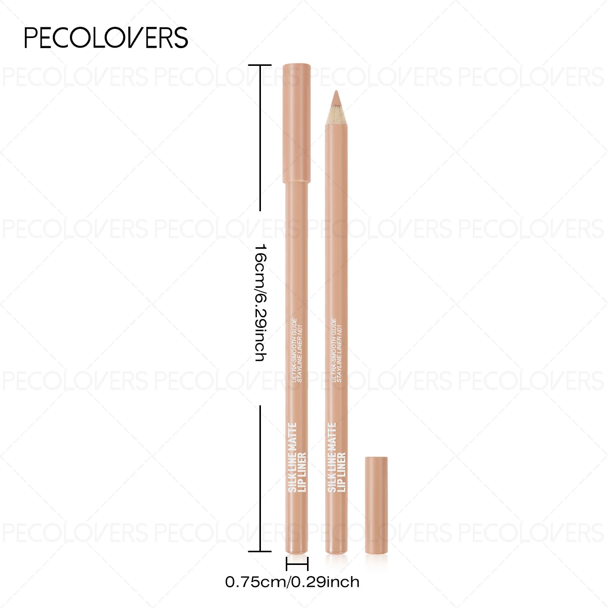 Nude Matte Lip Pencil - Long-L - Lip Liner Pencil recension och pris