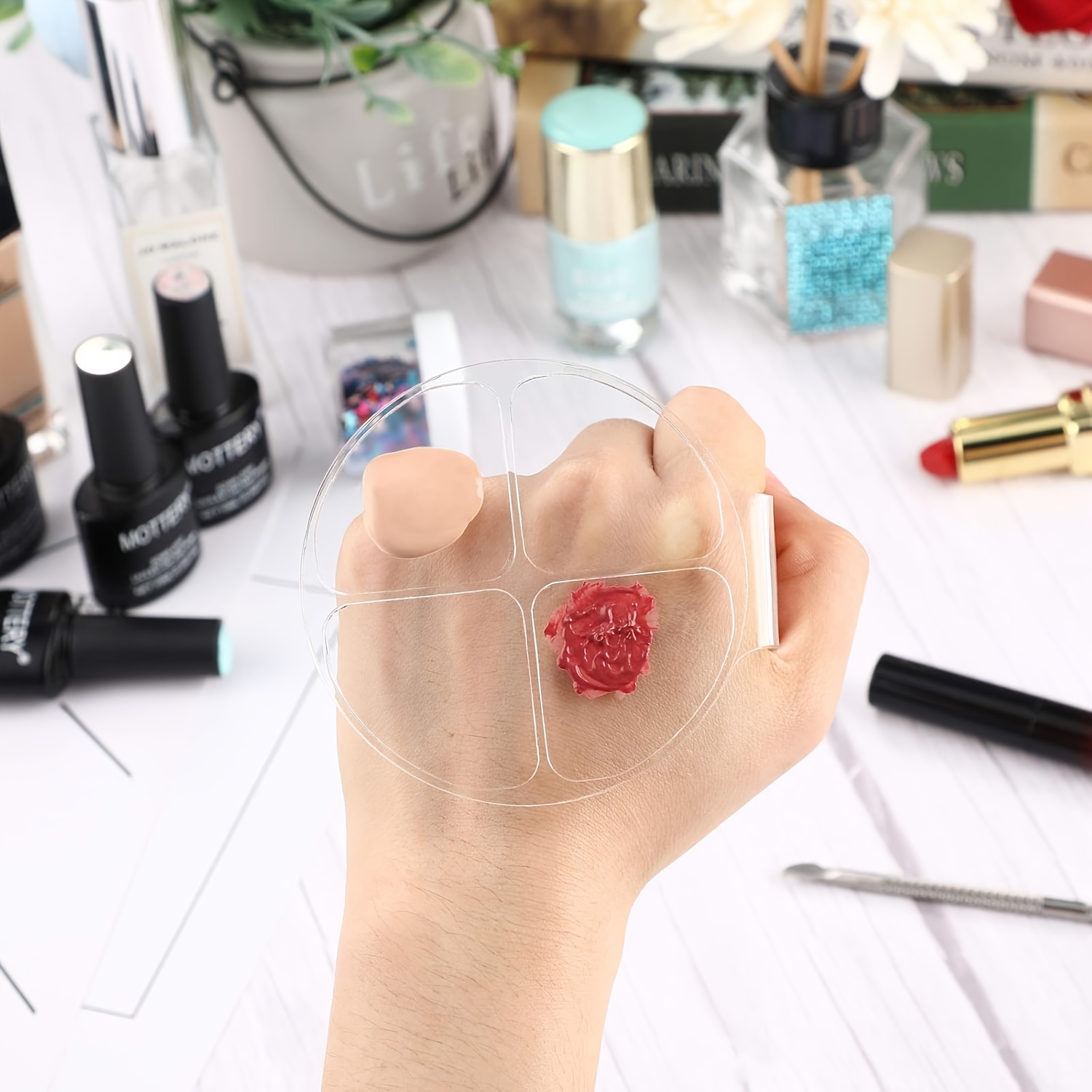 1 Clear Acrylic Makeup Mixing  - Beauty And Makeup recension och pris