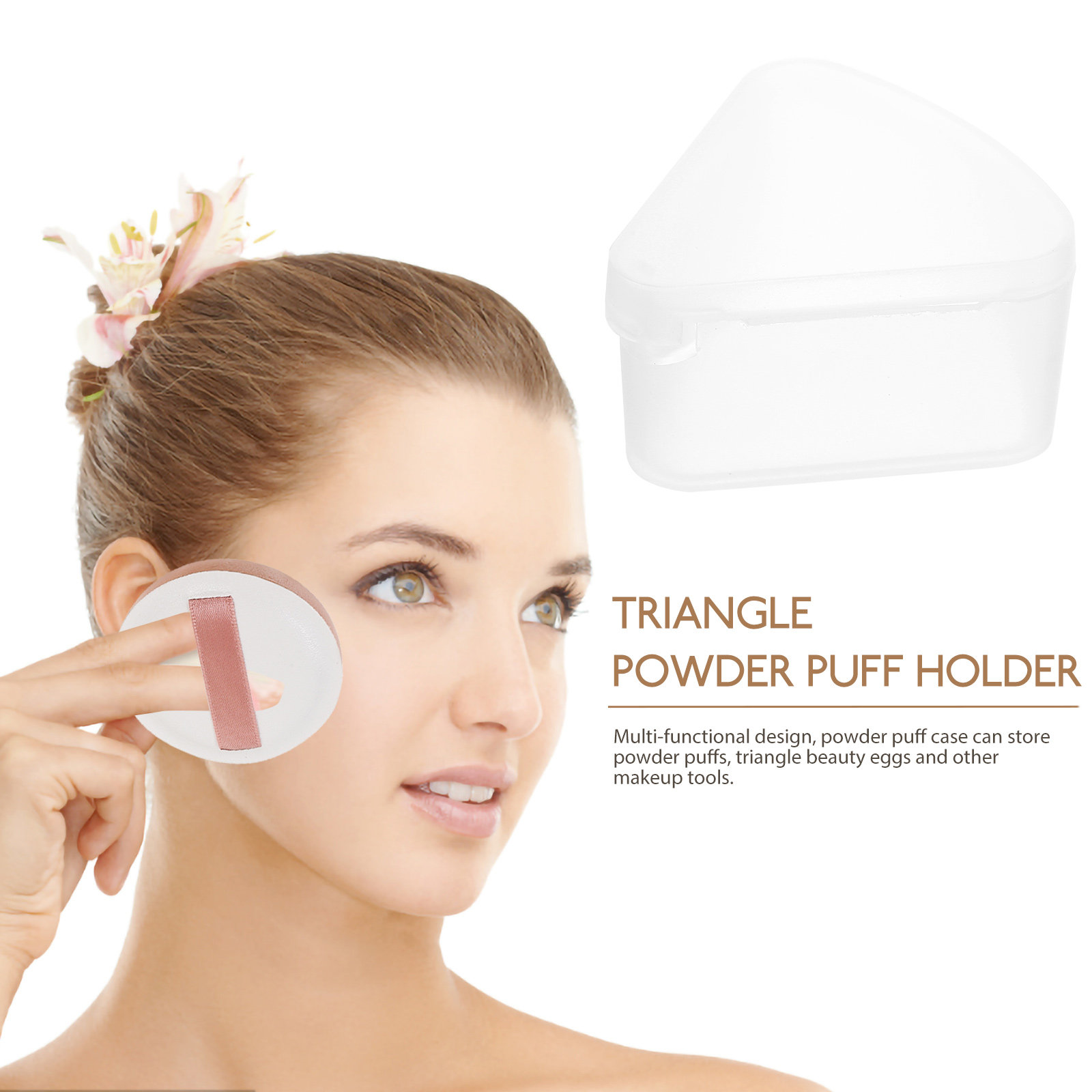 6Pcs Triangle Powder Puff Case - Beauty And Makeup recension och pris