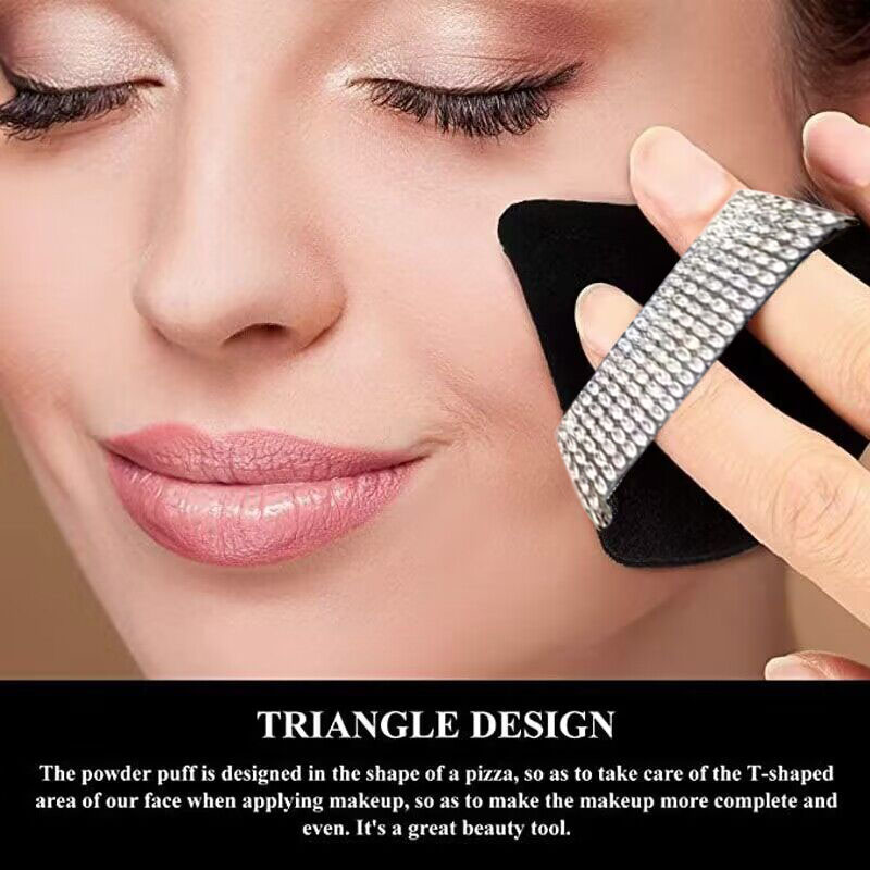 3Pcs Diamond Triangle Powder P - Beauty Gems Makeup recension och pris