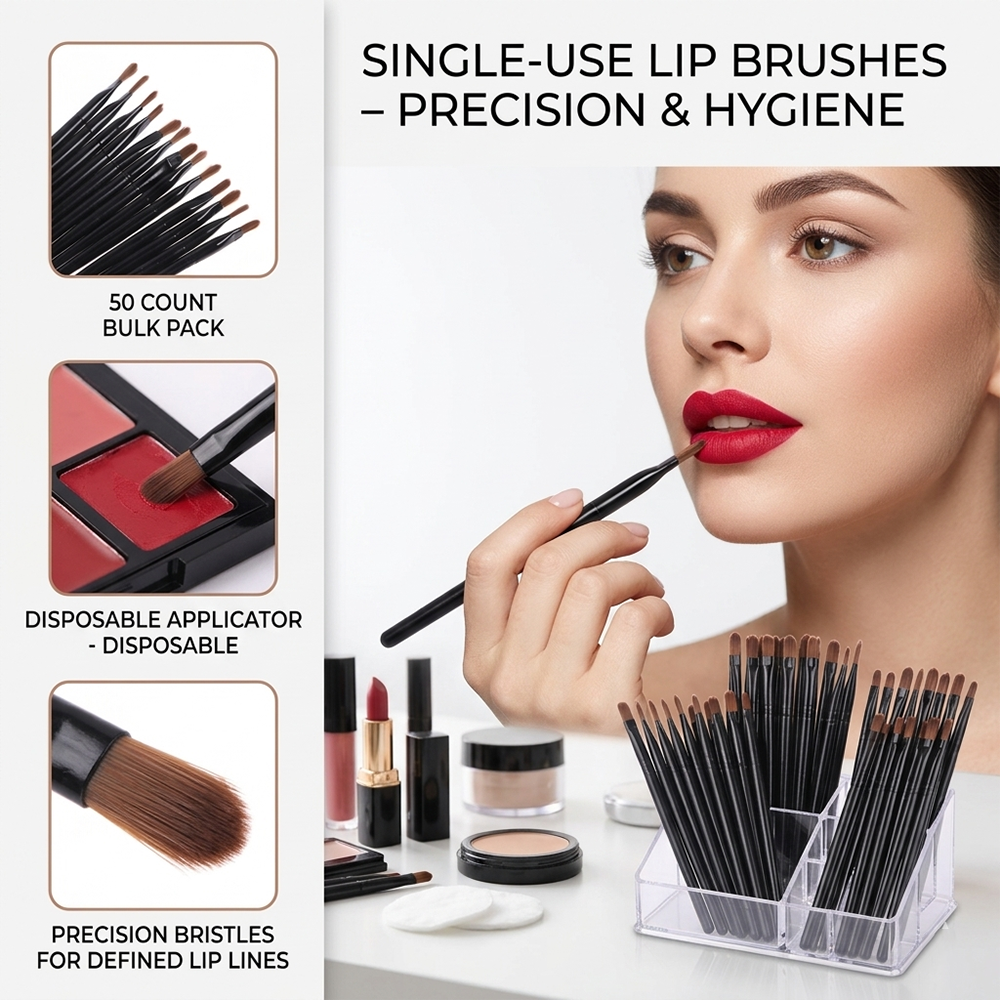 50/100pcs Disposable Lip Brush - Beauty And Makeup recension och pris