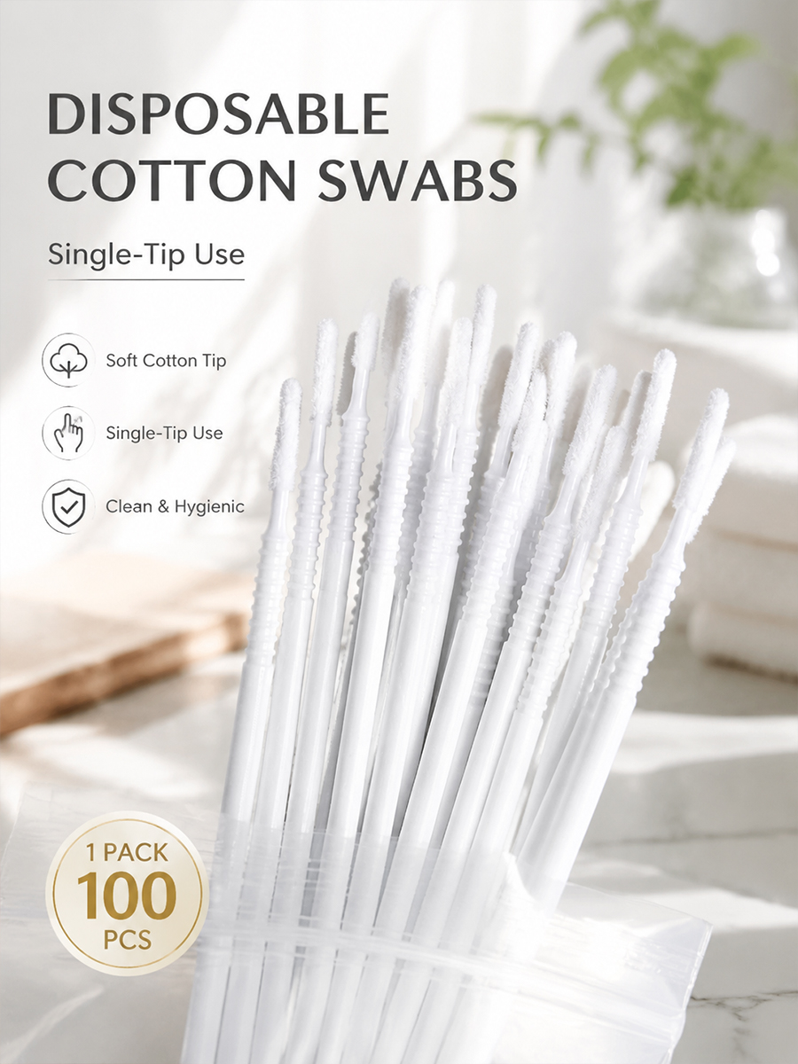 Disposable Long Cotton Swabs E - Beauty Makeup Tool recension och pris