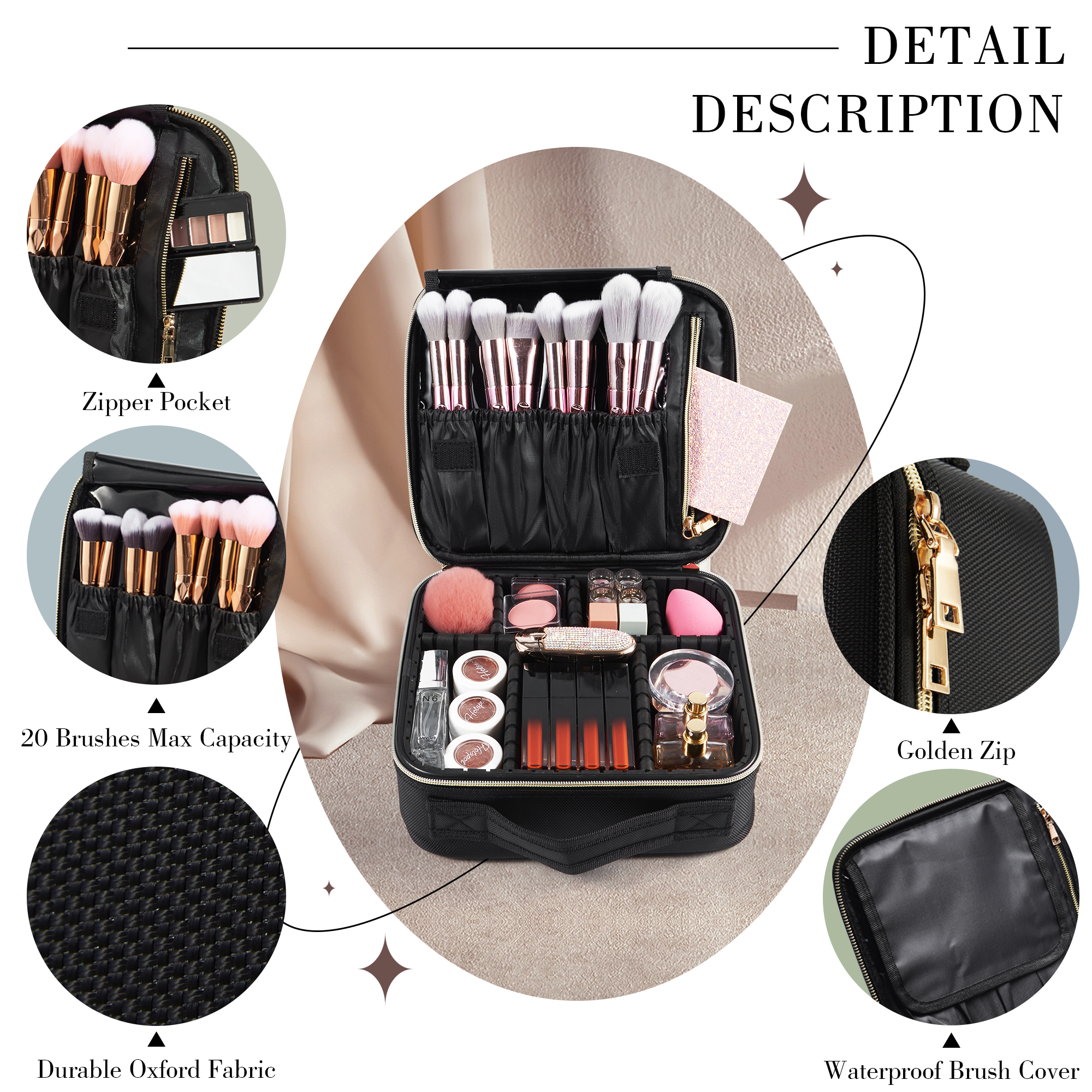 Cosmetic Case Makeup Bag Vanit - Beauty And Makeup recension och pris