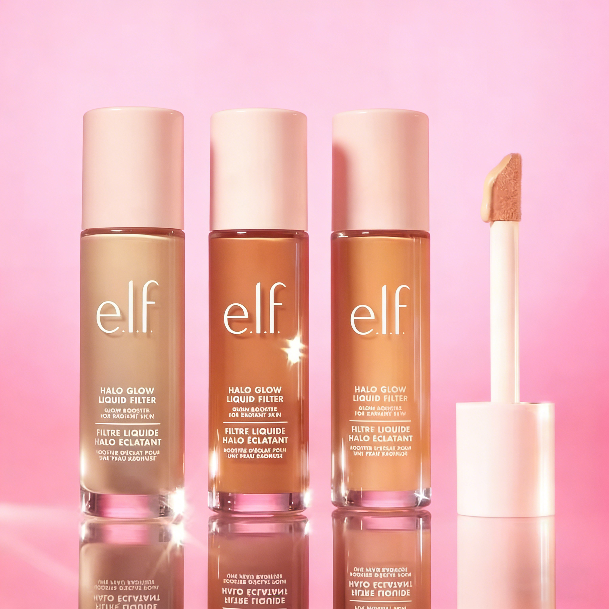 ELF 3 New Shades Halo Glow Liq - Beauty Makeup Filter recension och pris