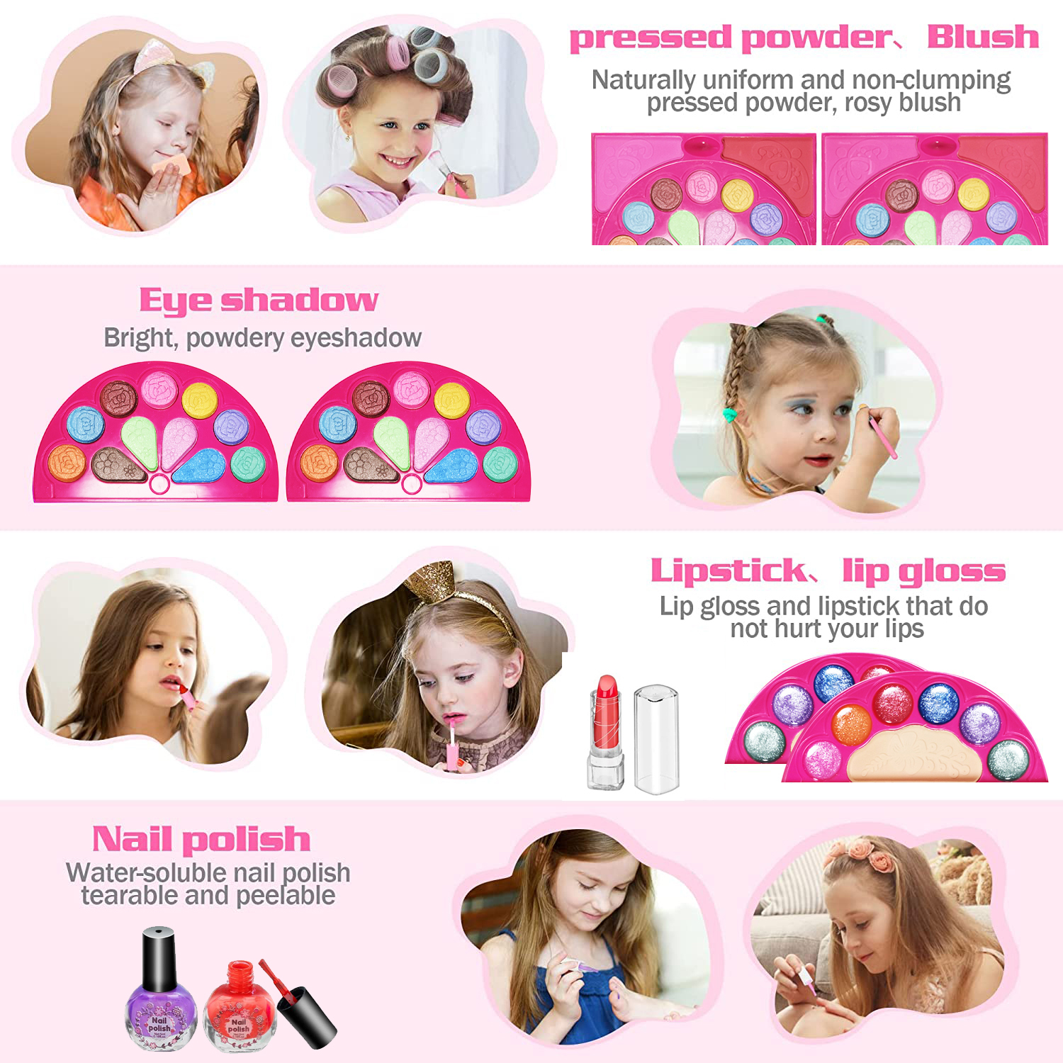 Kids Makeup Kit for Girls, 60  - Beauty Makeup Usa recension och pris