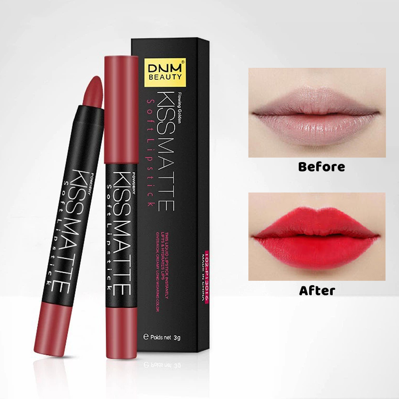 18 Colors Sexy Matte Lip Stick - Lip Liner Pencil recension och pris