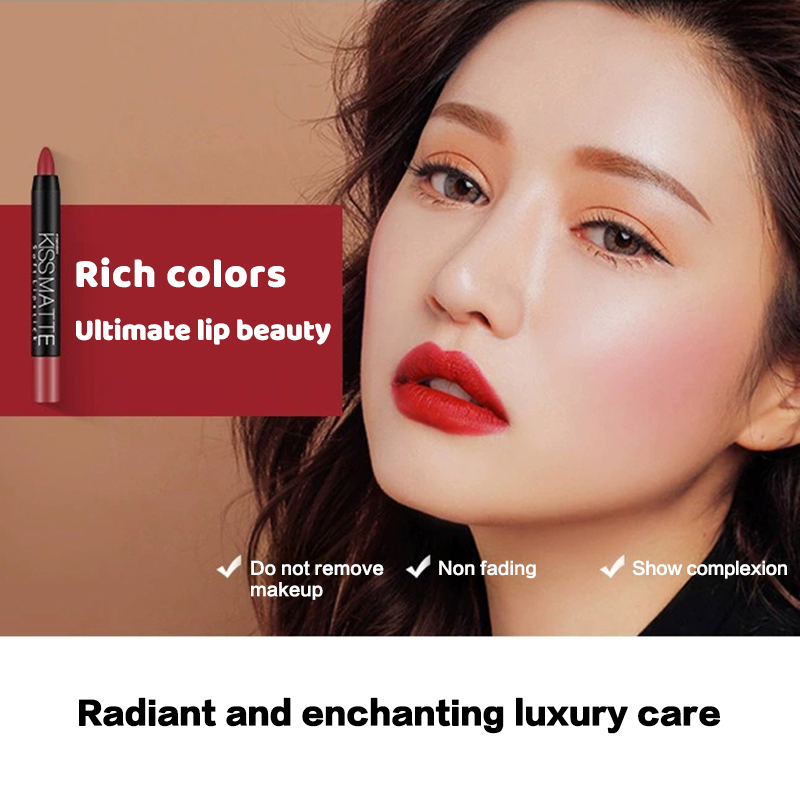 18 Colors Sexy Matte Lip Stick - Lip Liner Pencil recension och pris