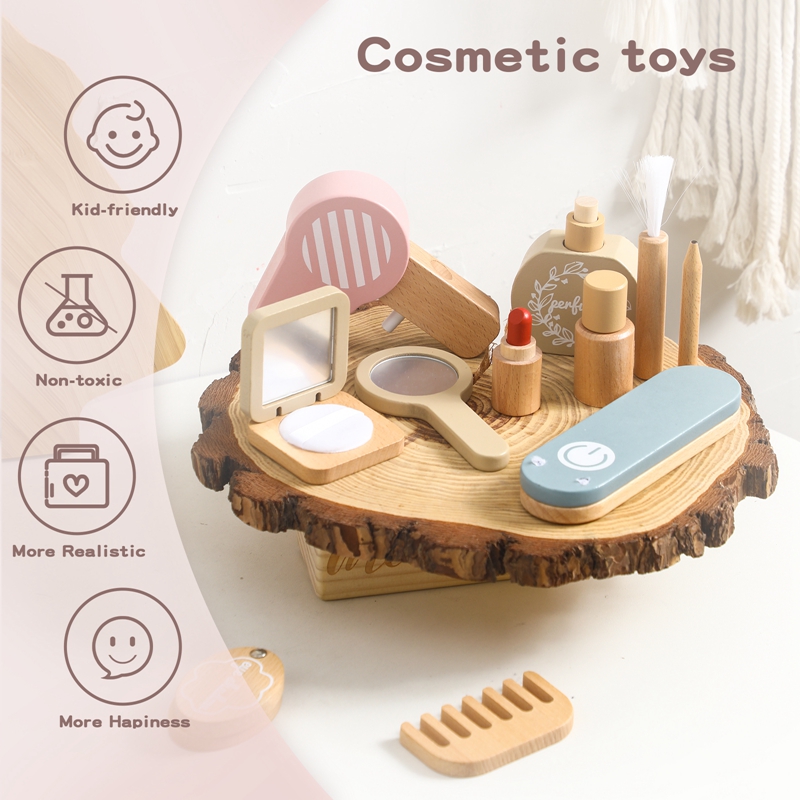 Girls Simulation Wooden Cosmet - Beauty Makeup Usa recension och pris