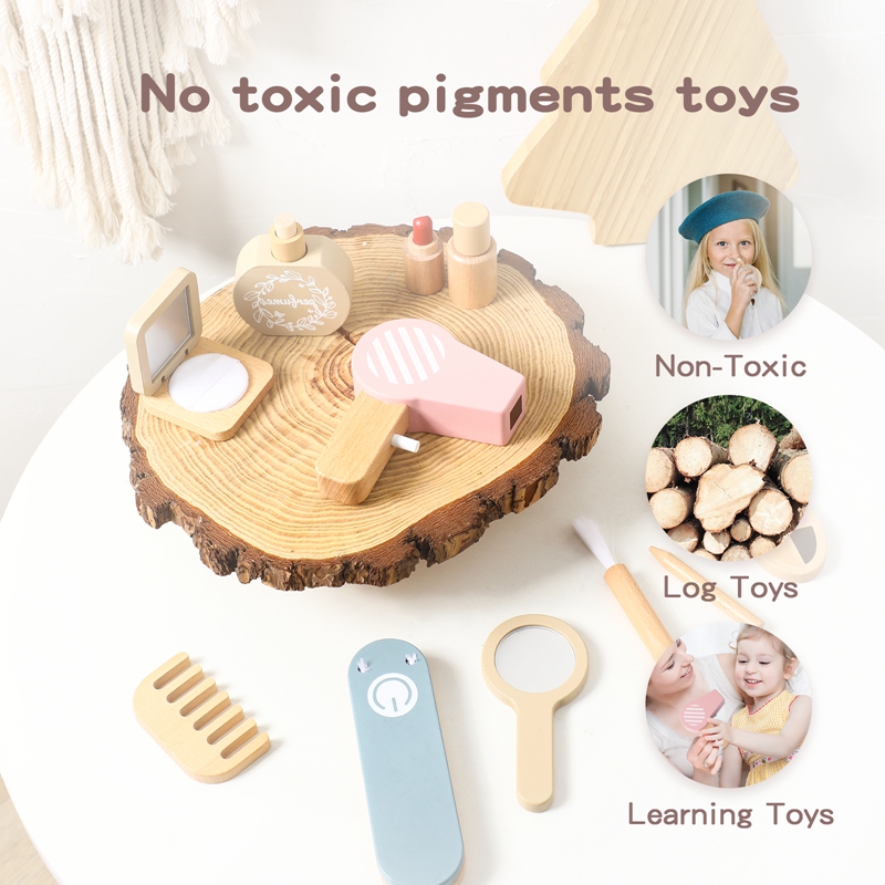 Girls Simulation Wooden Cosmet - Beauty Makeup Usa recension och pris