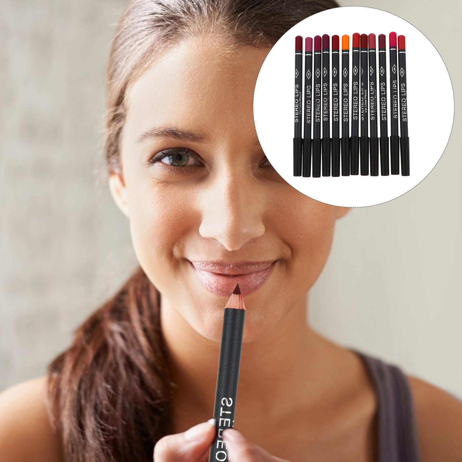 12 Pcs Lip Liner Wood Material - Lip Liner Pencil recension och pris