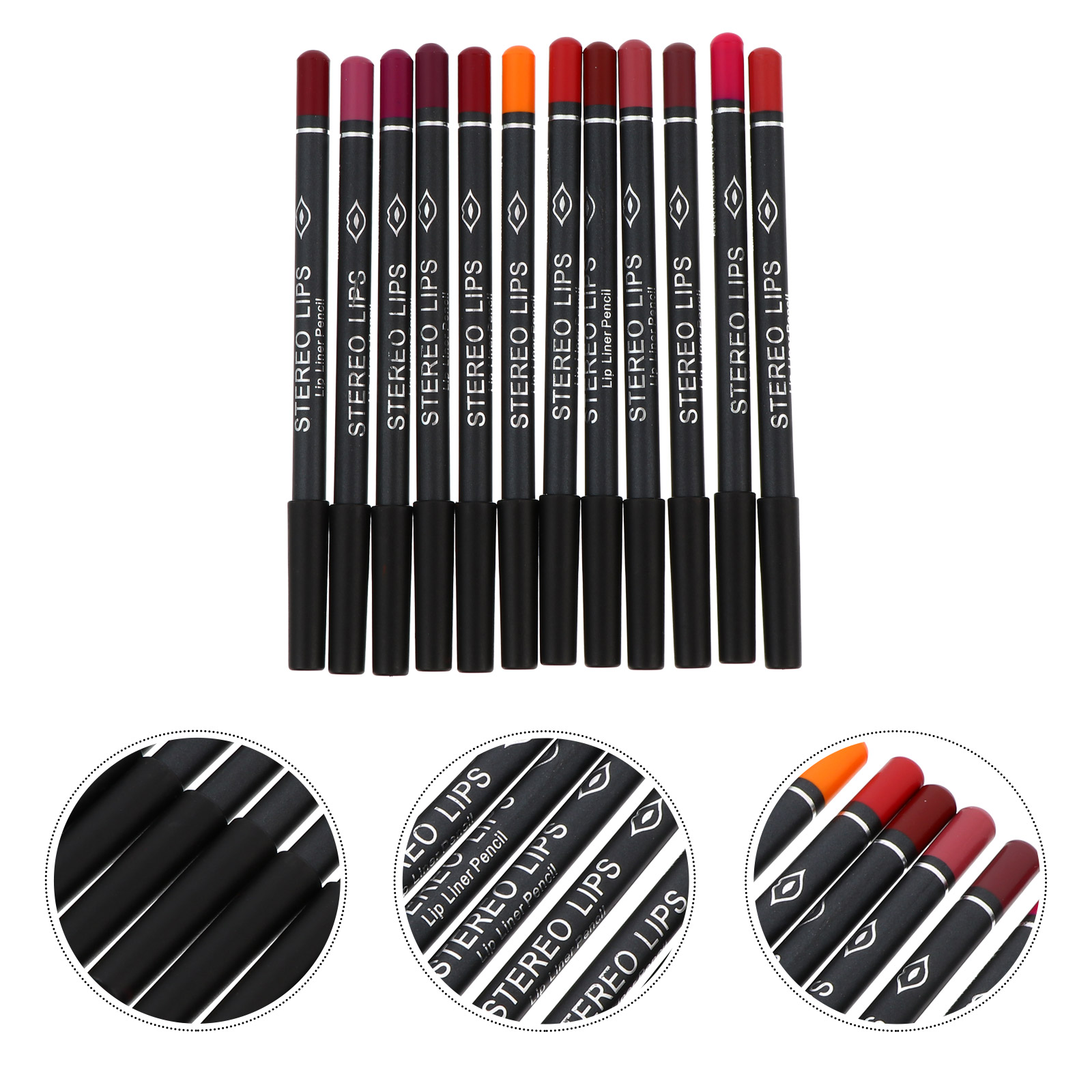 12 Pcs Lip Liner Wood Material - Lip Liner Pencil recension och pris