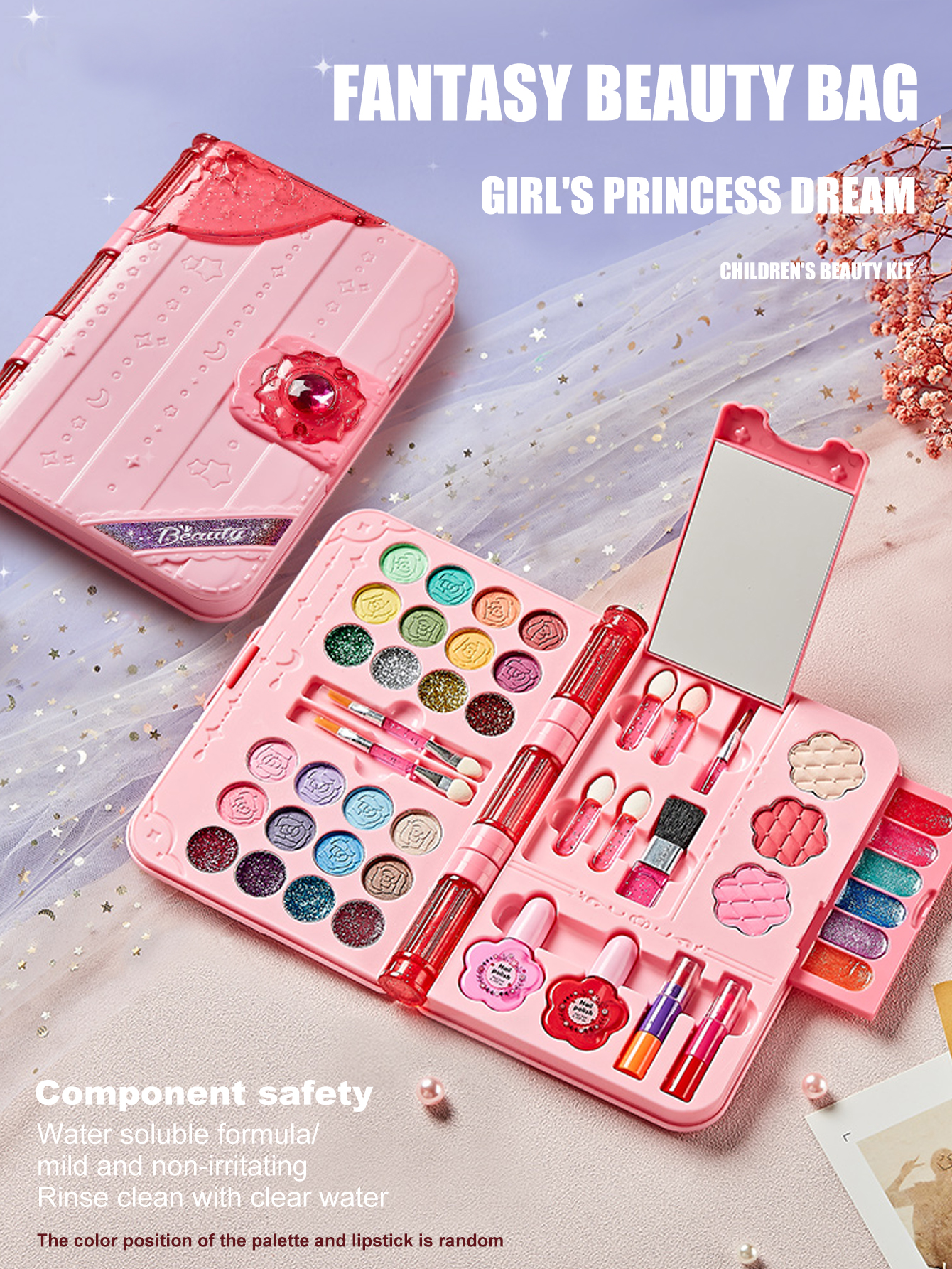 Kids Makeup Kit for Girl, Wash - Beauty Makeup Usa recension och pris
