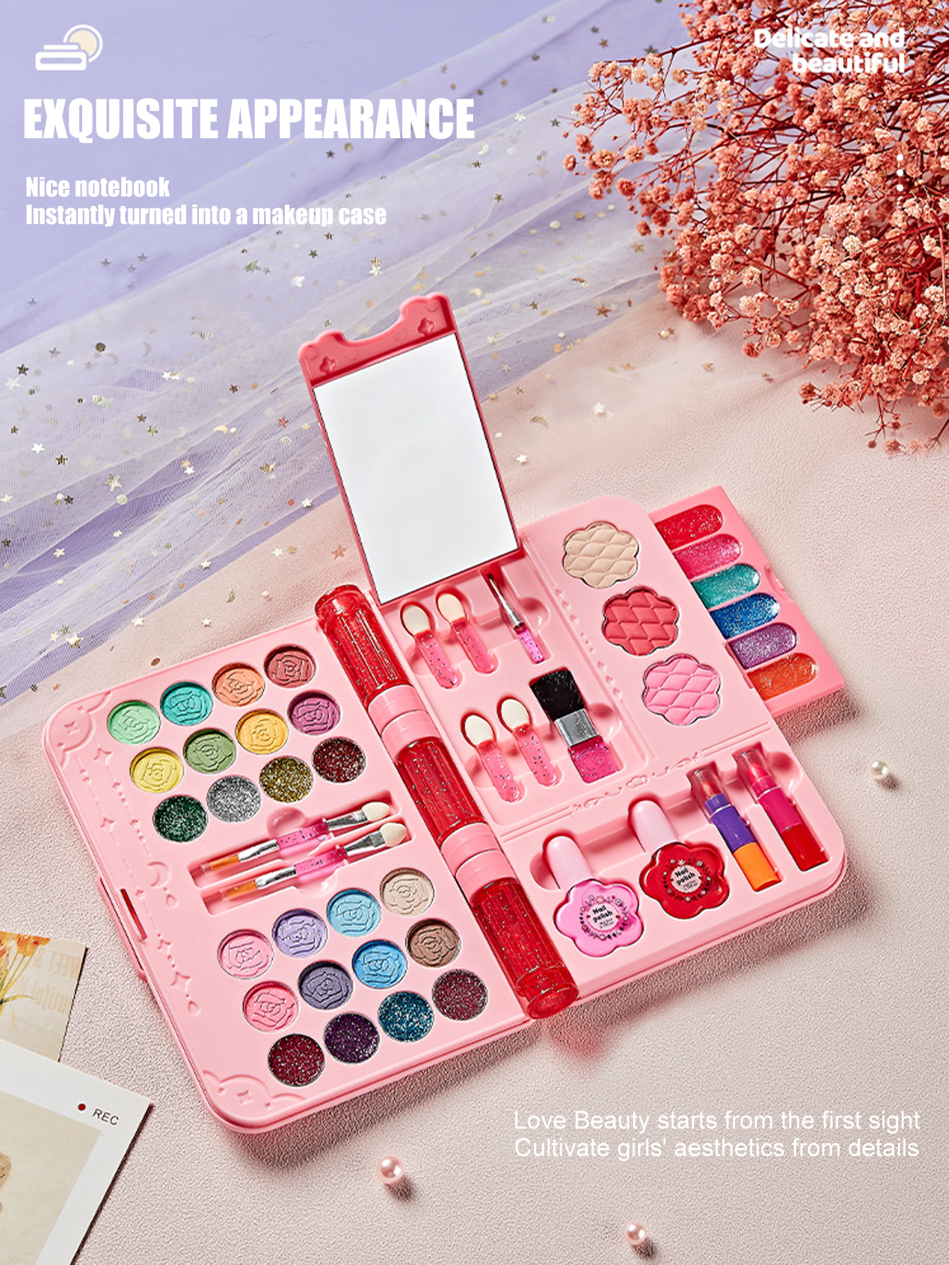 Kids Makeup Kit for Girl, Wash - Beauty Makeup Usa recension och pris