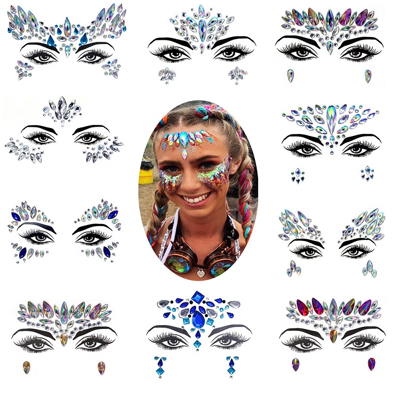 3D Rhinestone Bright Face stic - Beauty Gems Makeup recension och pris