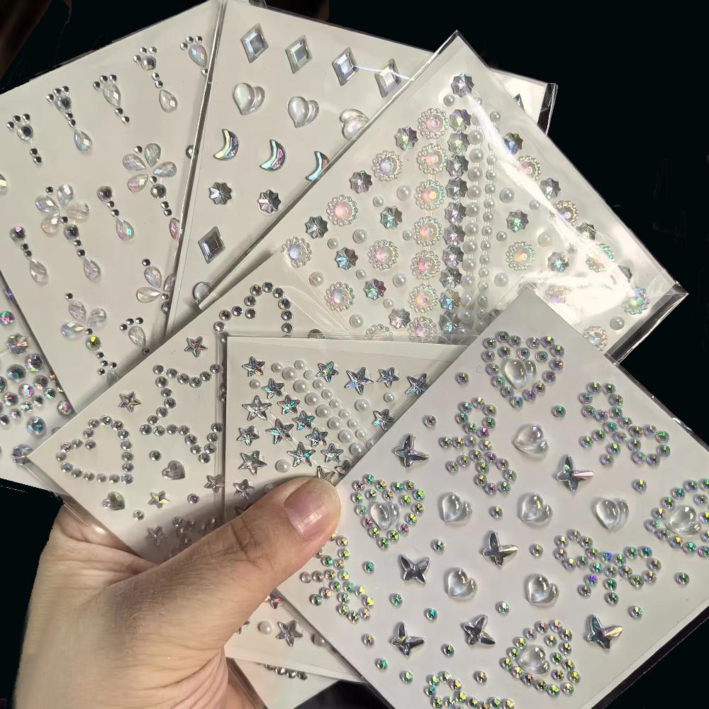 1 Sheet 3D Aurora Crystal Rhin - Beauty Gems Makeup recension och pris