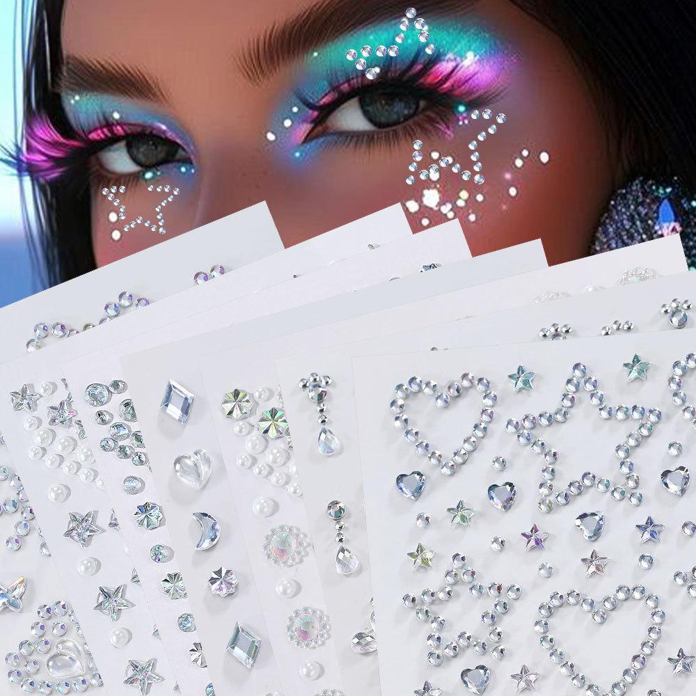 1 Sheet 3D Aurora Crystal Rhin - Beauty Gems Makeup recension och pris