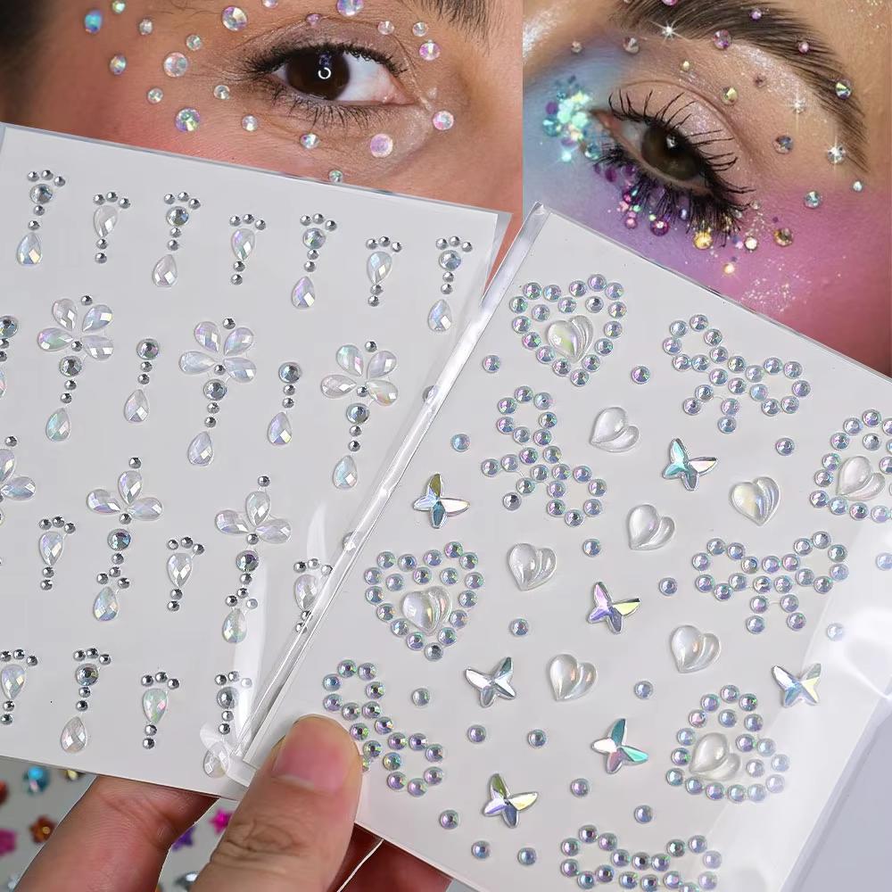 1 Sheet 3D Aurora Crystal Rhin - Beauty Gems Makeup recension och pris