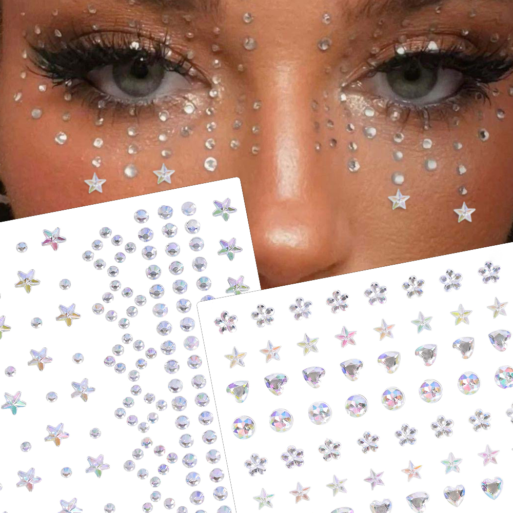 1 Sheet Star Moon Eye Body Fac - Beauty Gems Makeup recension och pris