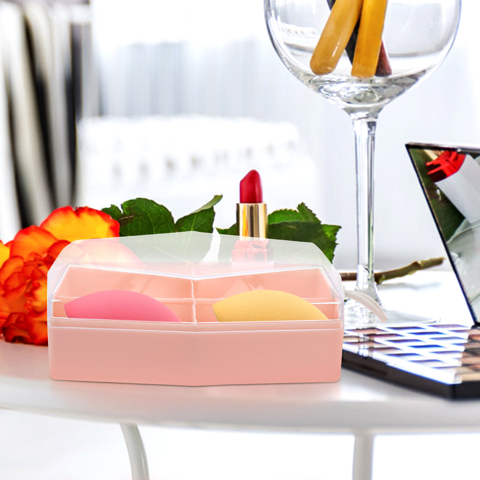 2Pcs Storage Case ABS Makeup S - Beauty And Makeup recension och pris