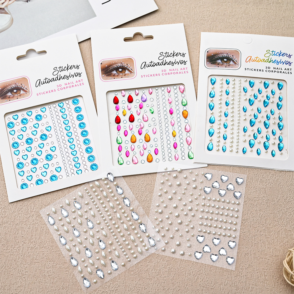 1pcs Face Diamond Water Drops  - Beauty Gems Makeup recension och pris
