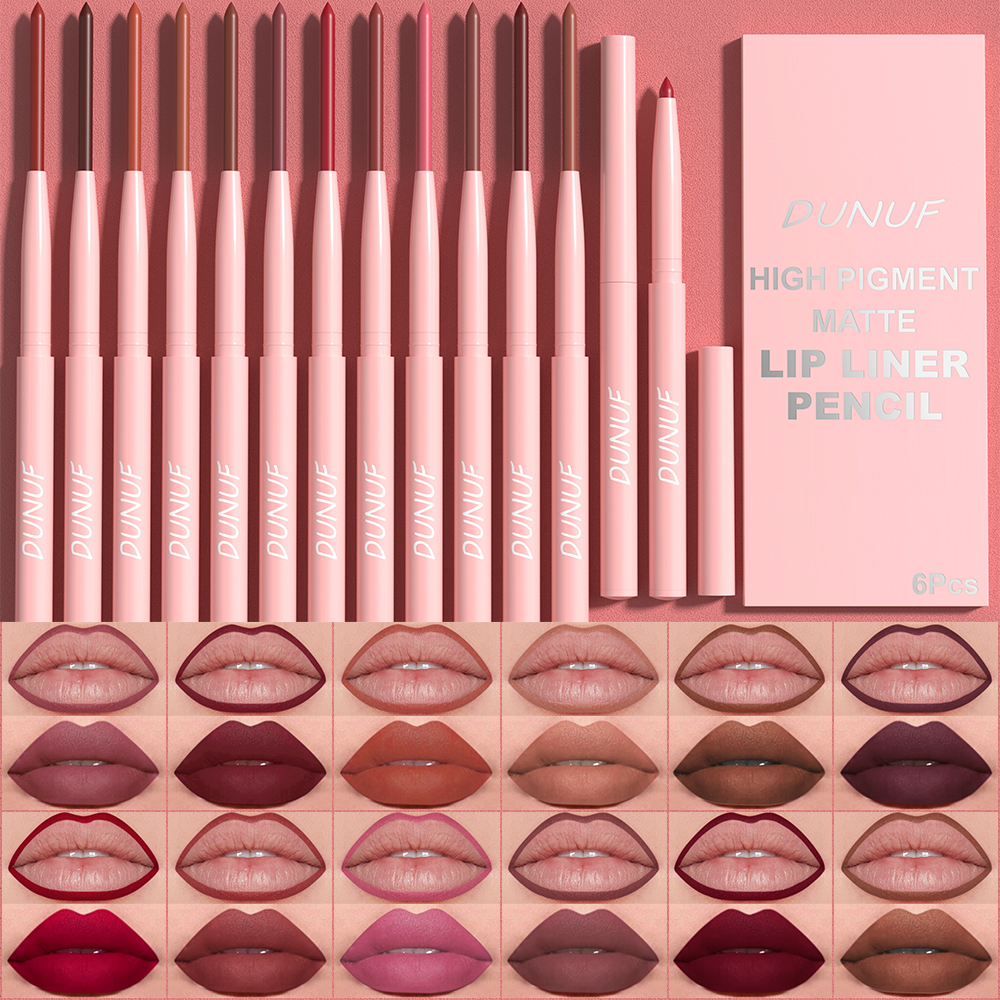 6pcs Lip Liner Pen Set Long-La - Lip Liner Pencil recension och pris