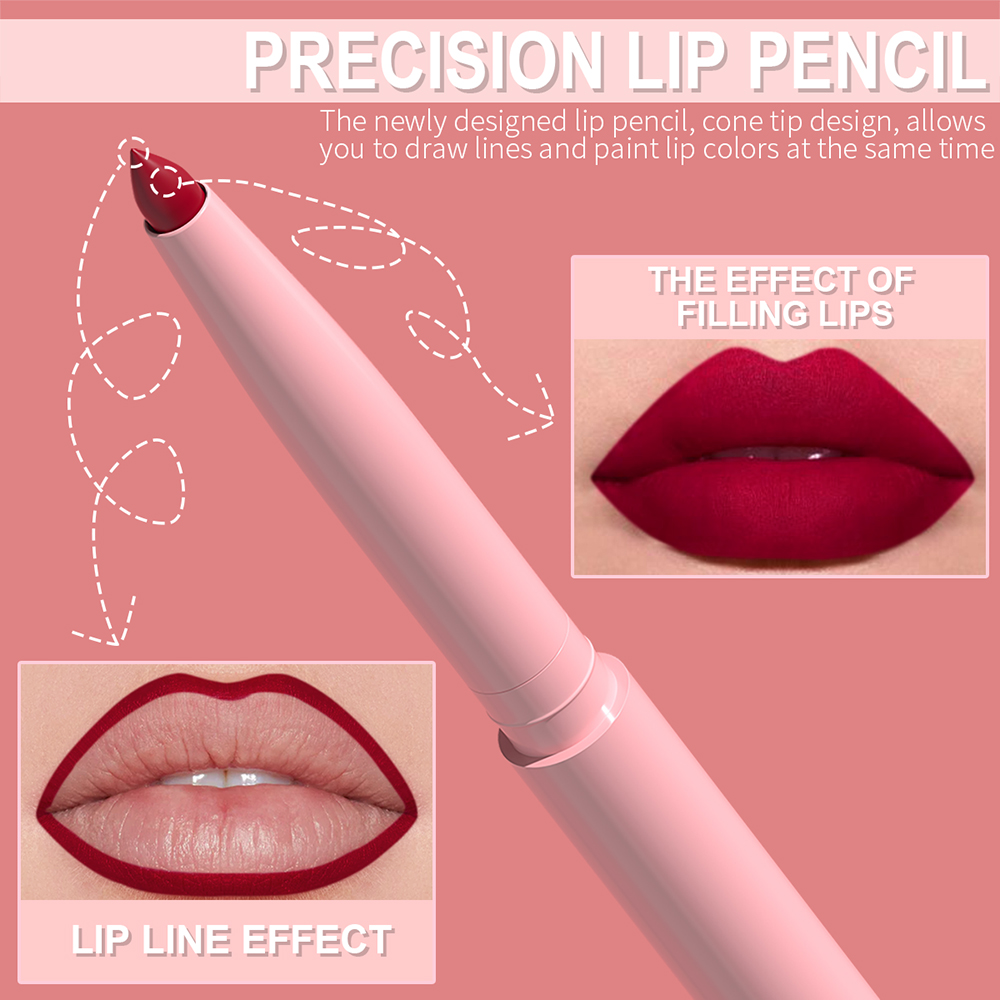 6pcs Lip Liner Pen Set Long-La - Lip Liner Pencil recension och pris
