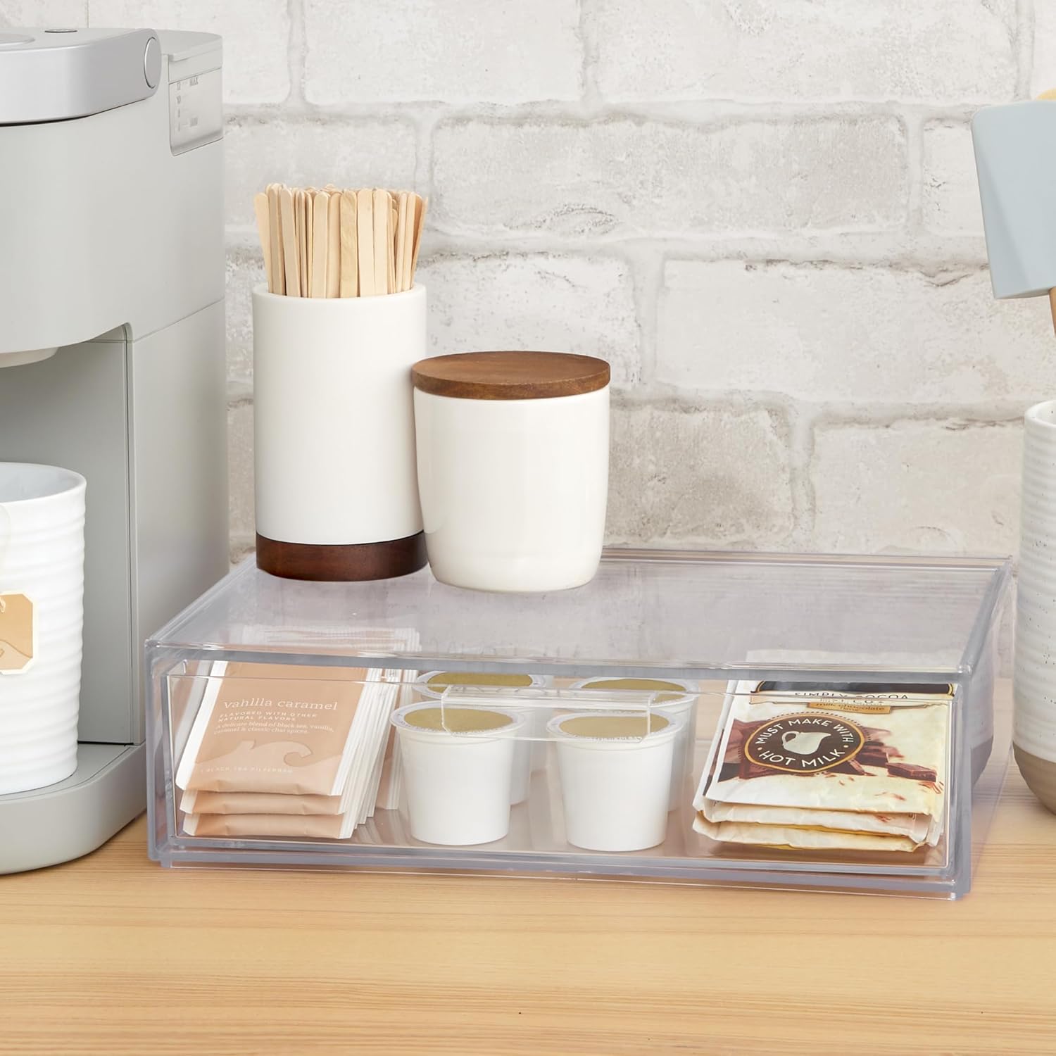 Stackable Clear Plastic Organi - Beauty Makeup Usa recension och pris